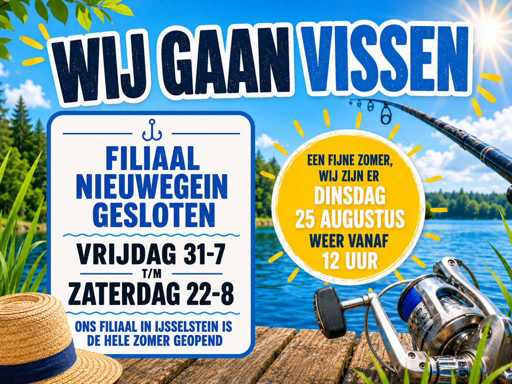 Wij gaan vissen liggend 2026